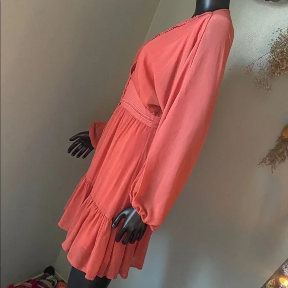 Vici Terracotta Button-Down Darling Cute Dress - Picture 7 of 13